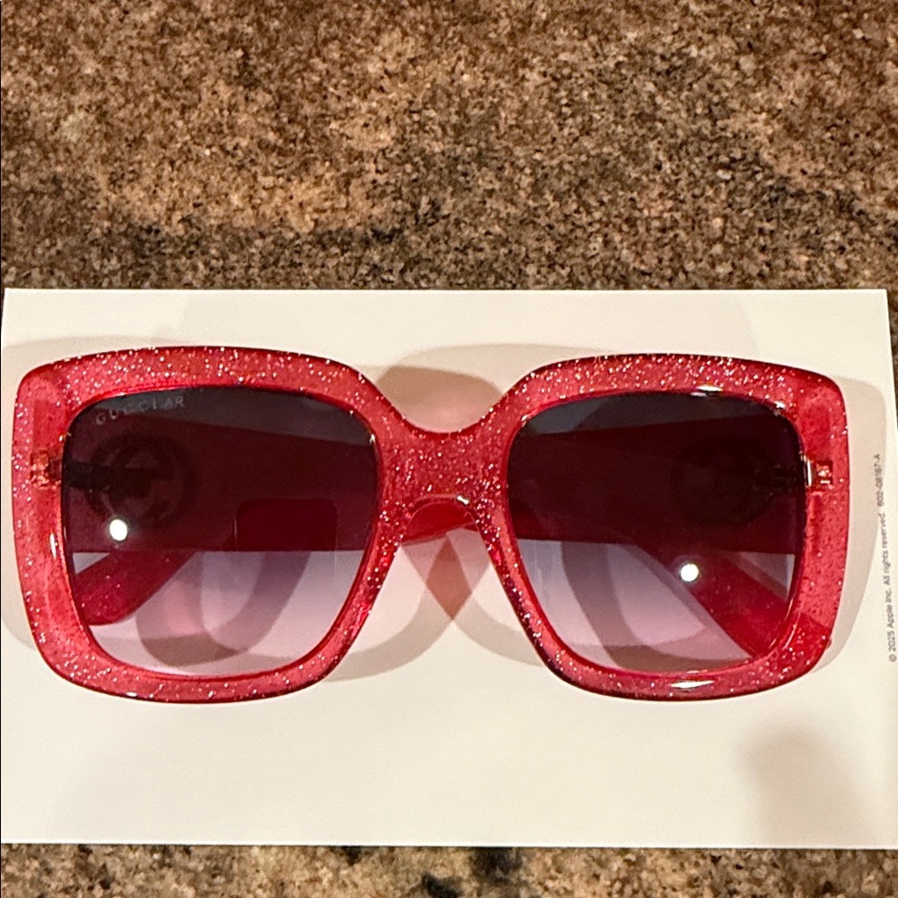 Gucci Pink Glitter Sunglasses